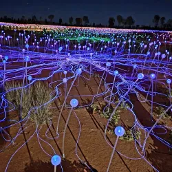 Field of Light Art Installation - Yulara