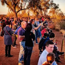 Field of Light Art Installation - Yulara