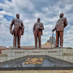 Three Chiefs' Statues - Kopong
