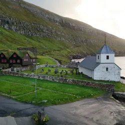 Local Faroese Church - Oyrarbakki