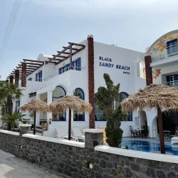 Perissa Black Sand Beach - Santorini