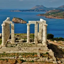 Temple of Poseidon at Cape Sounion - Vari