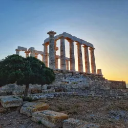 Temple of Poseidon at Cape Sounion - Vari