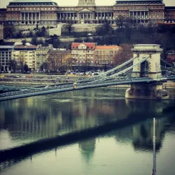 People enjoying the surroundings of Hungary