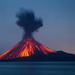 Gunung Krakatau (Krakatoa) Volcano - Cilegon
