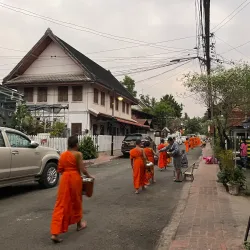 Alms Giving Ceremony - Luang Prabang