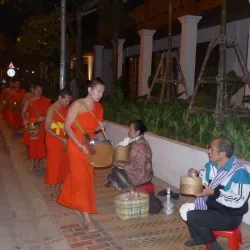 Alms Giving Ceremony - Luang Prabang