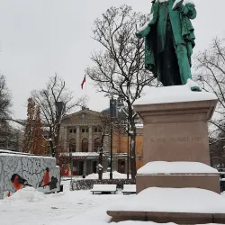 Henrik Wergeland's Statue - Sandvika