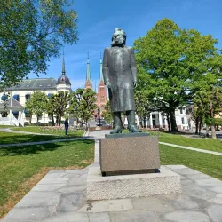 Henrik Ibsen Statue - Skien