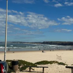 Surfing at Supertubos Beach - Peniche