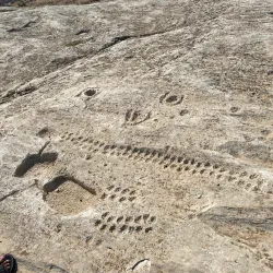 Al Jassasiya Rock Carvings (nearby) - Umm Salal Mohammed