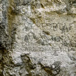 Roman Inscription on Trenčín Castle Rock - Trencin