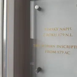 Roman Inscription on Trenčín Castle Rock - Trencin