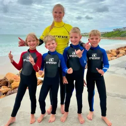 Surfing at St Francis Bay - St Francis Bay