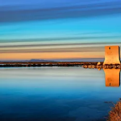 A vibrant street view in Santa Pola