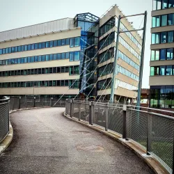 View of the cityscape in Kista
