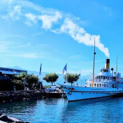 Ouchy Promenade and Lake Geneva - Lausanne