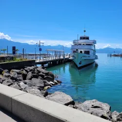 Ouchy Promenade and Lake Geneva - Lausanne