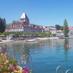 Ouchy Promenade and Lake Geneva - Lausanne
