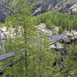 Zermatt-Furi Suspension Bridge - Zermatt