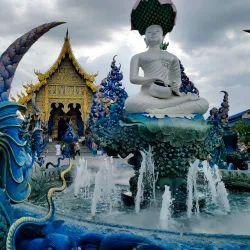Wat Rong Suea Ten (Blue Temple) - Chiang Rai