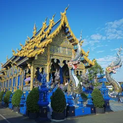 Wat Rong Suea Ten (Blue Temple) - Chiang Rai