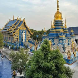 Wat Rong Suea Ten (Blue Temple) - Chiang Rai