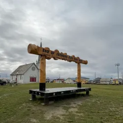 Iditarod Trail Finish Line - Nome