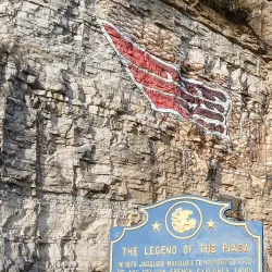 Piasa Bird Mural and Legend - Alton