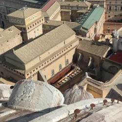 People enjoying the surroundings of Vatican City