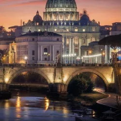 Beautiful landscape of Vatican City